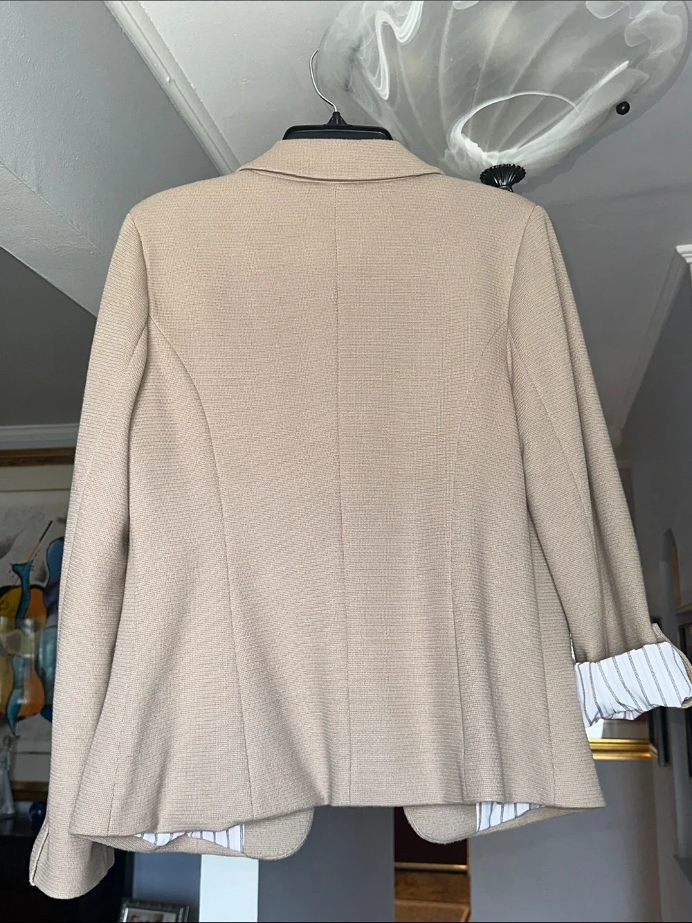 🌺 41 Hawthorn Natalie Knit Blazer with Shoulder Pads Sz L